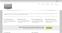 Desktop Screenshot of lincolnlandconcrete.com